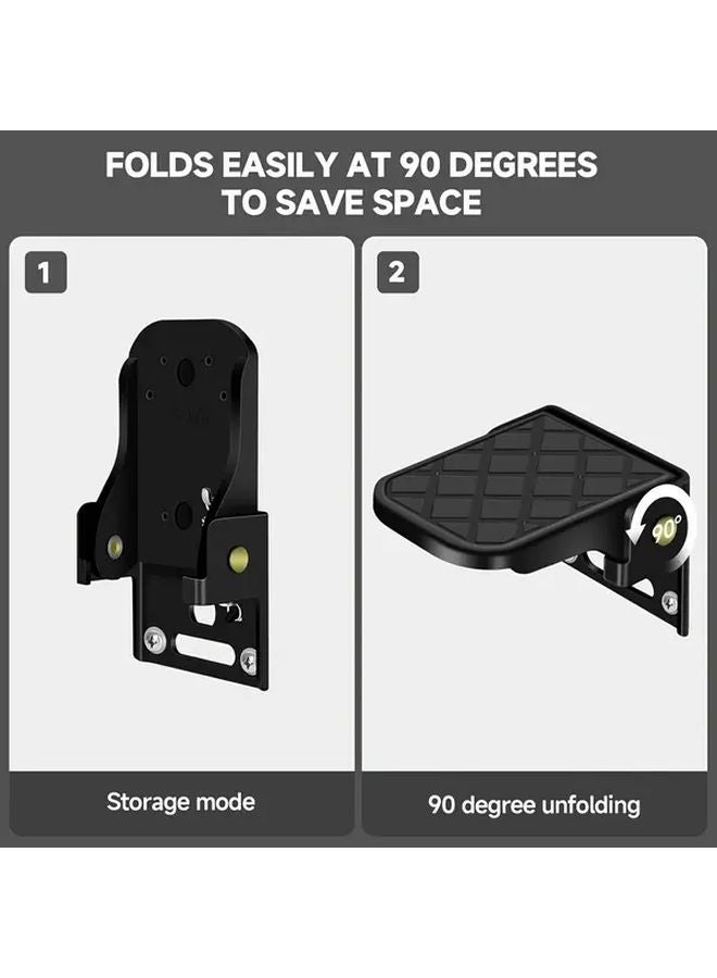 2Pcs Heavy Duty Folding Truck Bed Step Non Slip Surface Compact Storage Reinforced Frame - Image 3