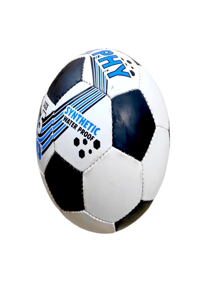 SBG Football for All Ages, 32 Pannel Football, Hand Stitched Football for Soft and Wet Grounds, Match Football,Size-5 (Trophy, White and Black) - Image 5