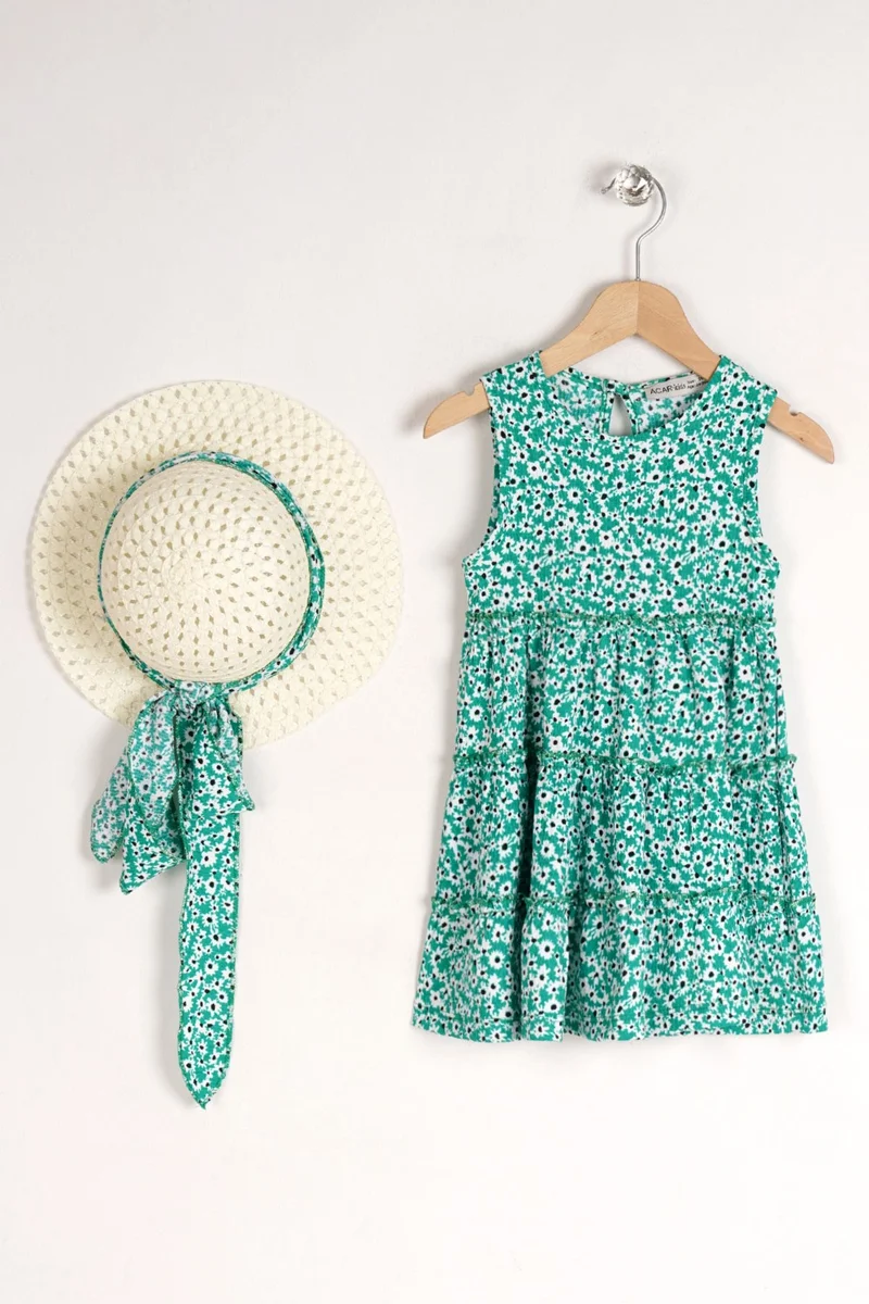 Zepkids Floral Tiered Dress