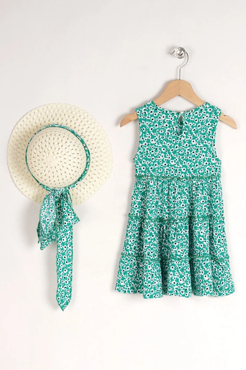 Zepkids Floral Tiered Dress
