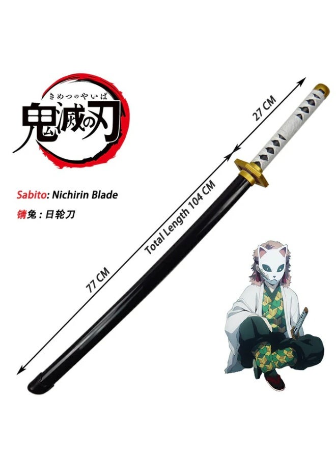 O8.design Anime | Sabito Nichirin Sword Replica (1:1 Scale) | High-Quality Carbon Steel, Non-Sharpened Prop for Cosplay & Collectors - Image 4