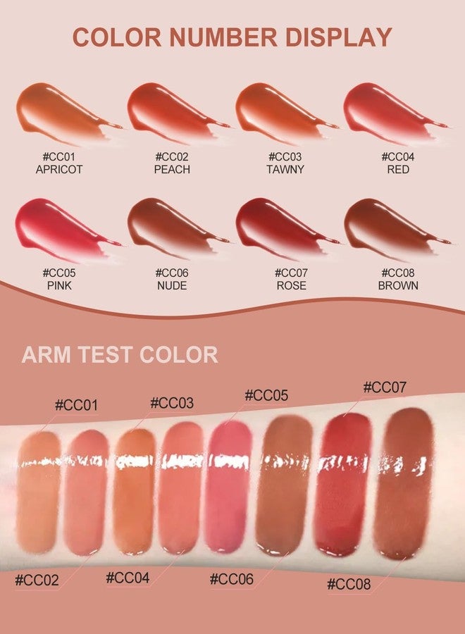 INTO YOU Lip Stain Long Lasting, Lip Gloss, Lip Tint, Lip Plumper Gloss, Glitter Lip Gloss, Liquid Lipstick, Vivid Color, Smudge-Proof, Lightweight, Naturally Moisturizing, Lip Oil For Dry Lips (CC02) - Image 4