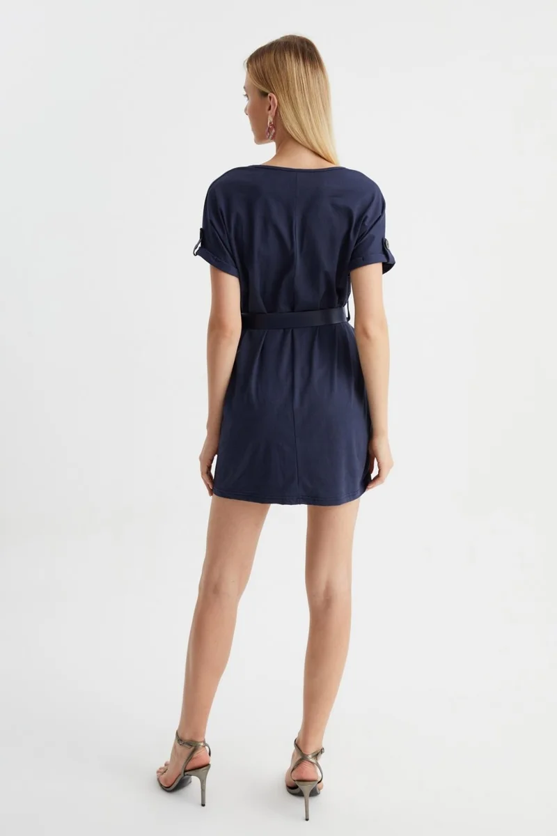 الكسندر جاردي Belted T-Shirt Dress