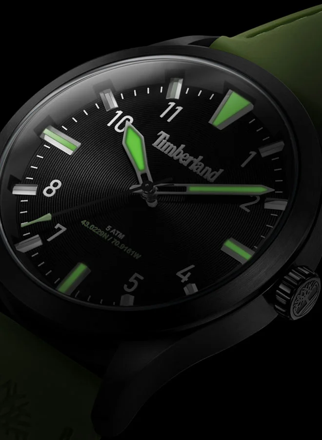 Timberland Timberland Taren Black Dial Gents Watch With Silicone Strap 42mm - TDWGM0029803