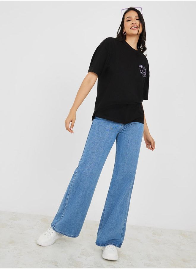 Oversized Embroidered Brooklyn Slogan Longline T-Shirt - pzsku/Z6BEA46538581AEE18B83Z/45/_/1723636331/11bb81ab-3cf4-44d0-a93a-8f726a22e7f2