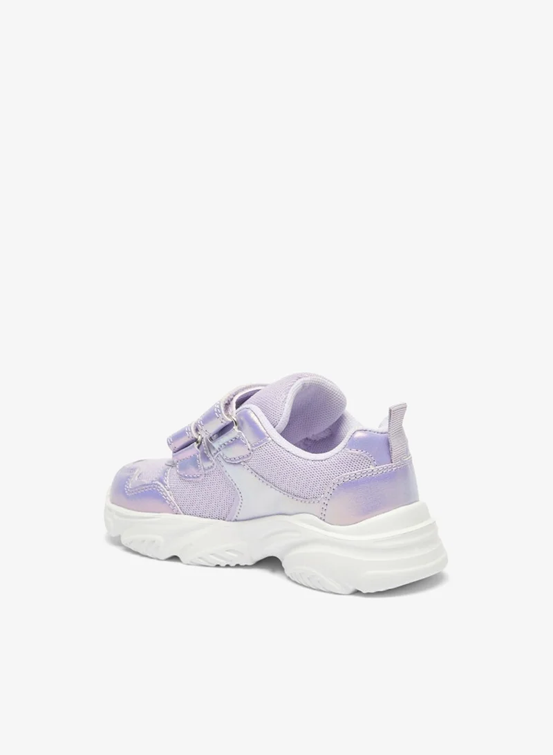 Flora Bella By Shoexpress Girls Textured Shoes with Hook and Loop Closure