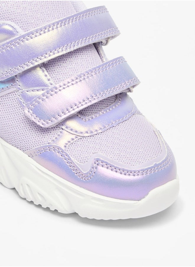 Flora Bella By Shoexpress - Girls Textured Shoes with Hook and Loop Closure - Image 1