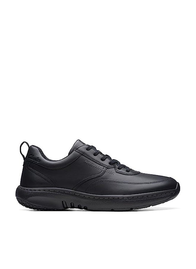 clarks أحذية كلاركس للرجال كلاركس برو لاسي أوكسفورد، جلد أسود، 12 عريض - Image 1