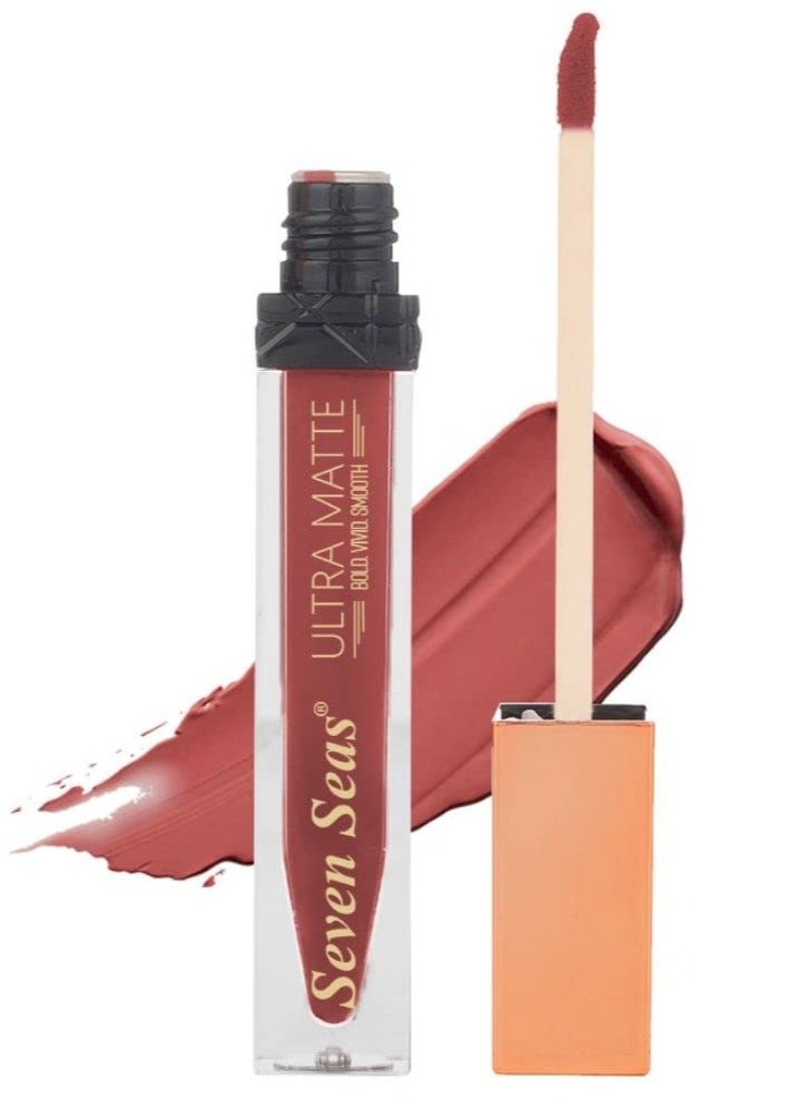 Seven Seas Seven Seas Ultra Smooth Matte Liquid Lipstick Smooth Lip Color Weightless Finish Long Lasting Matte Liquid Lipstick for Women Claret  - Image 1
