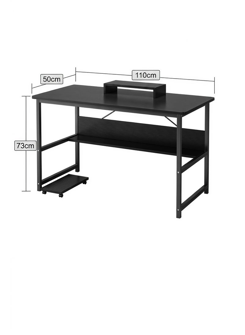 Visionnaire 110*50 cm Office Table Computer Desk with Bookshelf - Simple Style Study  Desk and Gaming Table - Image 4