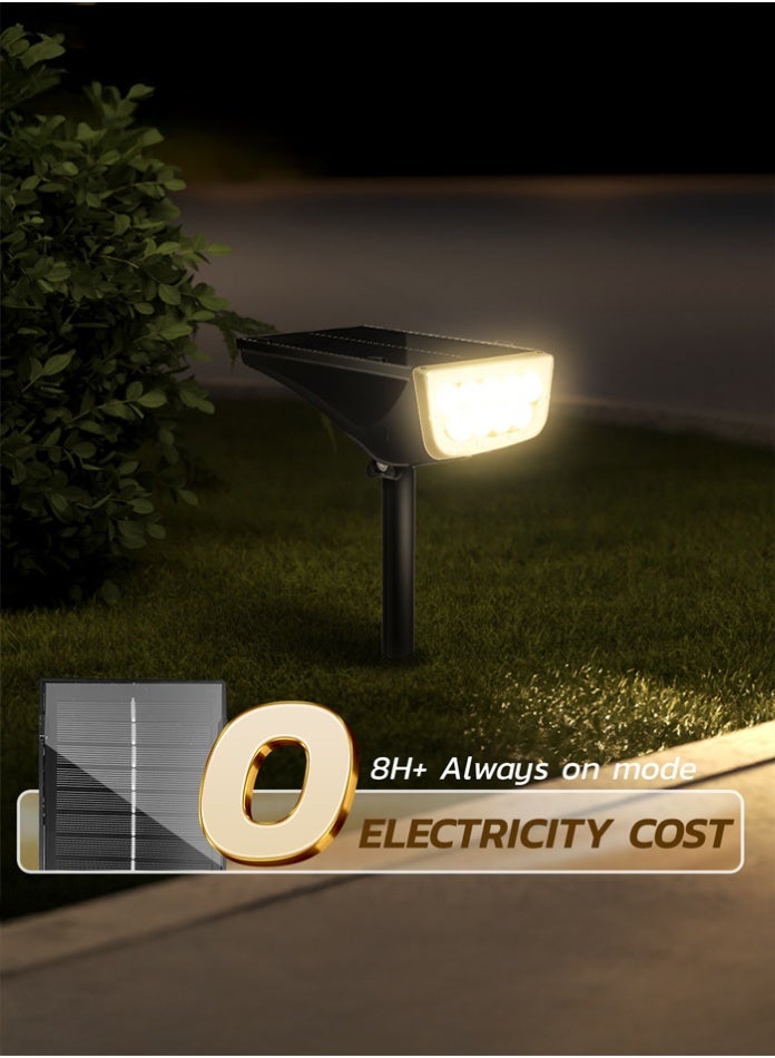 MODI Solar Spike Light Outdoor LED 1.7W Mono Panel | 8H+ Lighting | 3000K Warm White | IP65 Waterproof Garden Pathway Landscape Spotlight - Image 2