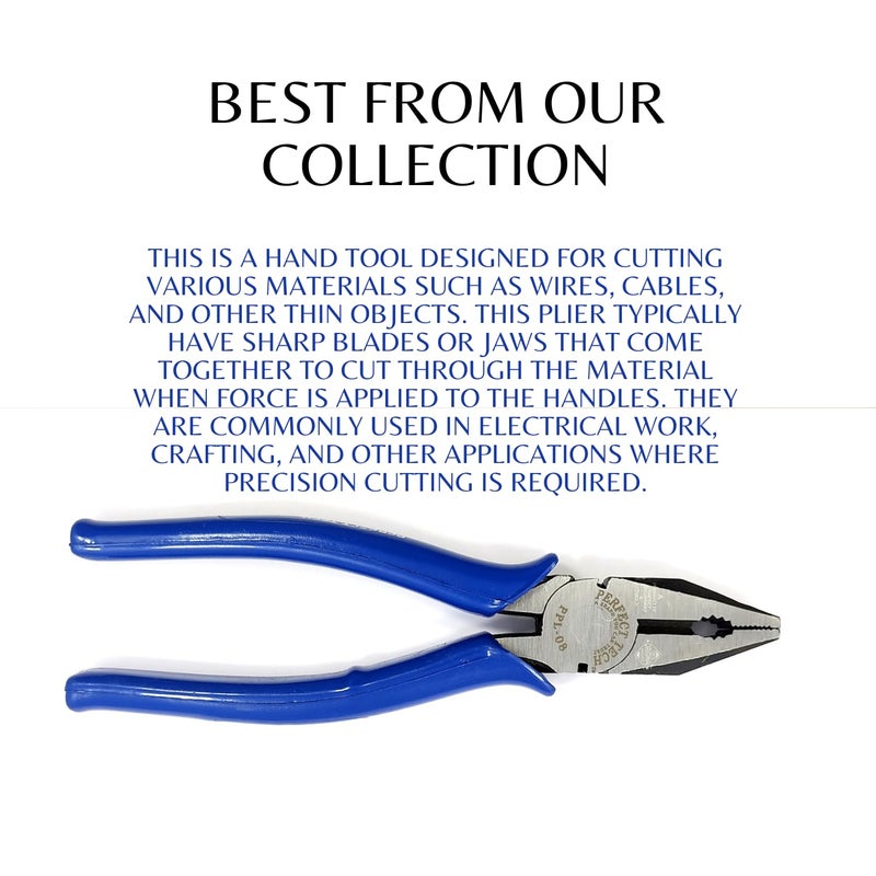 PERFECT TECH COMBO OF 8" COMBINATION PLIER & 1-51 JANTRI/JANTI FOR JWELLERY MAKING, GOLDSMITH WORKS AND LENGHTNENING SILVER & GOLD WIRES - Image 3