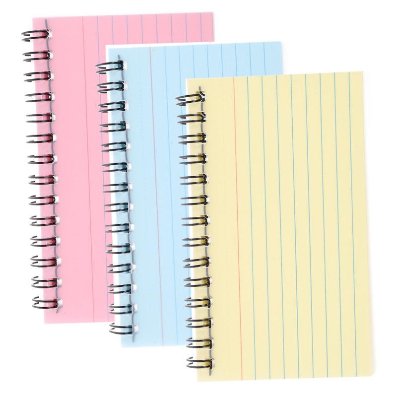 3Pcs Spiral Index Card Notepads Lined Small Notebooks Tearable Study Cards For Office Message Recording Smooth Writing Paper - Image 2
