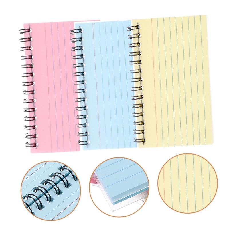 3Pcs Spiral Index Card Notepads Lined Small Notebooks Tearable Study Cards For Office Message Recording Smooth Writing Paper - Image 4