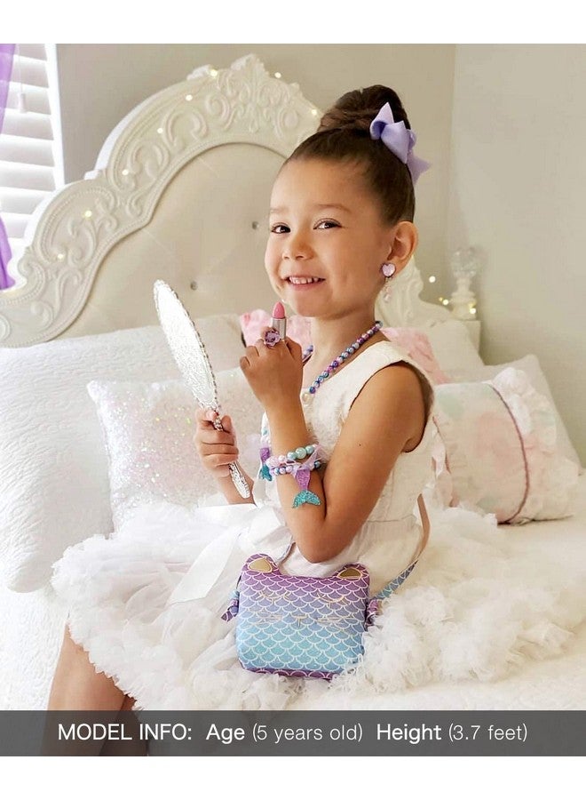mibasies Purse For Little Girls Dress Up Jewelry Pretend Play Mermaid Gifts For Girls Kids Birthday Presents  - Image 3