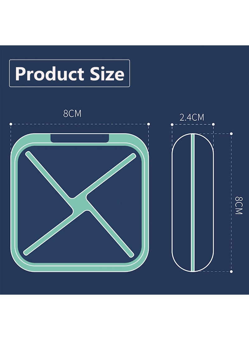 YOONISPRO Pill Organizer Portable Travel Storage Medicine Box for Vitamins Fish Oils and a Variety of Pills Fits in Purse Pocket - Image 4