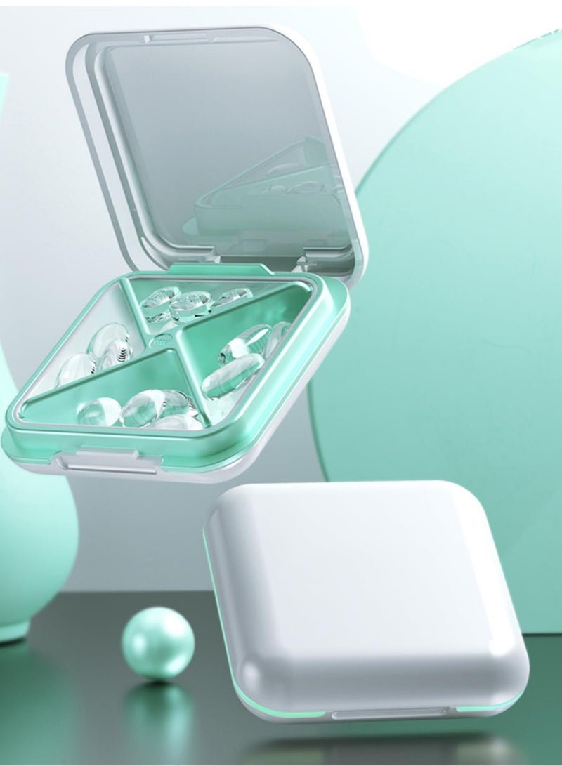 YOONISPRO Pill Organizer Portable Travel Storage Medicine Box for Vitamins Fish Oils and a Variety of Pills Fits in Purse Pocket - Image 1