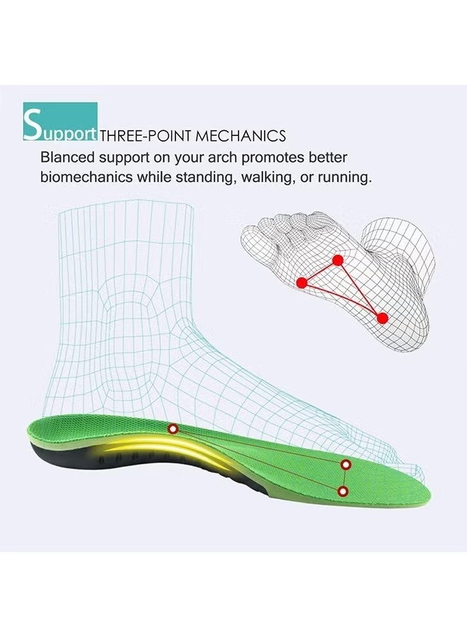 Orthotics Insoles, Plantar Fasciitis Arch Support Insoles, Breathable Comfort Flat Feet Insoles, Heavy Duty Arch Support Insoles for Shock Absorption and Relieve Foot Pain (M, 41-43) - Image 4