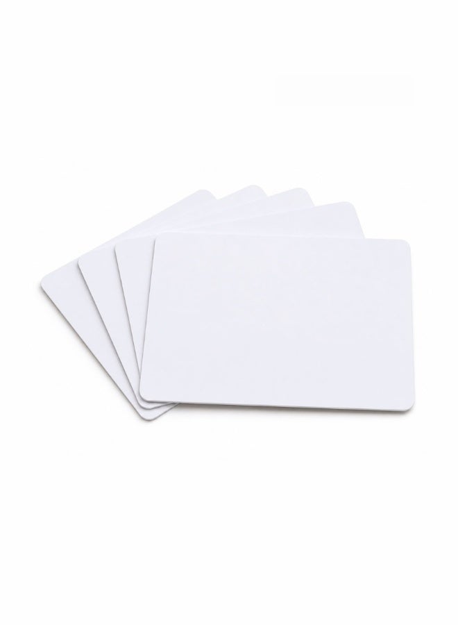 200 Blank White PVC ID Cards – Double-Sided Printable Plastic Cards for ID, Employee Badges, Student, Access & Membership – Compatible with PVC Card Printers - Image 1