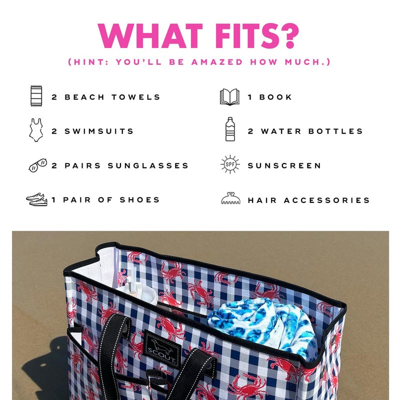 SCOUT BJ Bag - Large, Utility Tote Bag for Women, Nurses, Teachers and Moms with Zipper & 4 Exterior Pockets for Organizing - Image 5