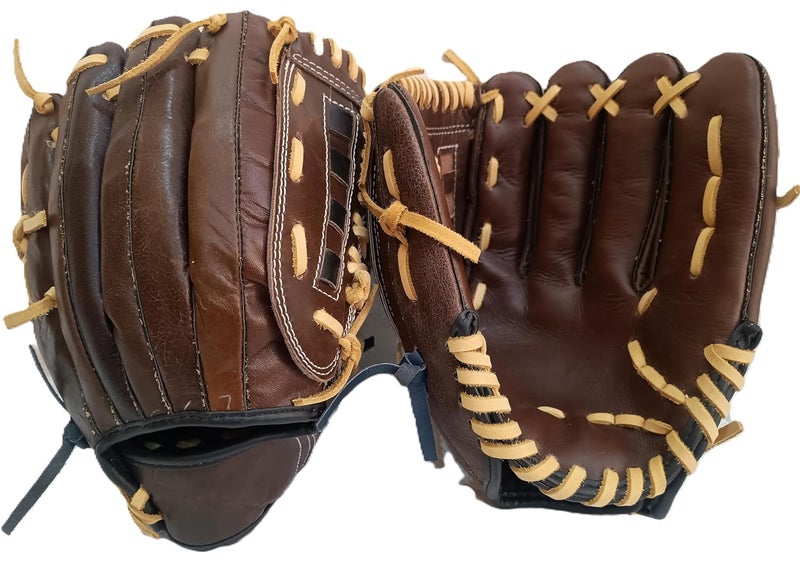 GDON Softball and Baseball Leather Left Hand Glove Color Brown - Image 3