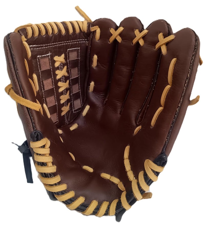 GDON Softball and Baseball Leather Left Hand Glove Color Brown - Image 5