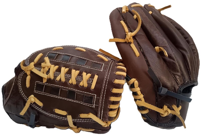 GDON Softball and Baseball Leather Left Hand Glove Color Brown - Image 2
