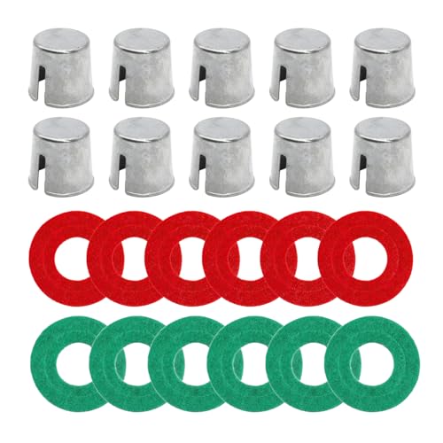 BESULEN 10PCS Car Battery Post Terminal Shims Auto Lead Terminal Shim Caps with 12 Piece Washers for Top Post Battery Post Ends Repair Universal for Vehicles SUV Truck RV Boat - Image 1