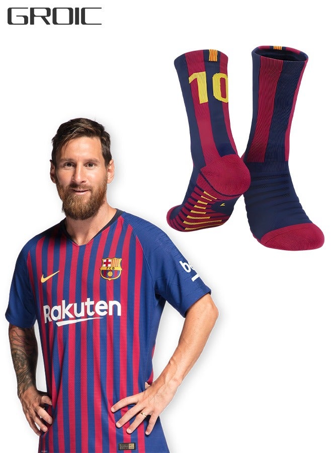 GROIC Elite Football Socks, Athletic Socks with 3D Ankle Protection, Basketball Socks & Running Socks, Compression Cushion Sport Soccer Socks Unisex  - Image 1