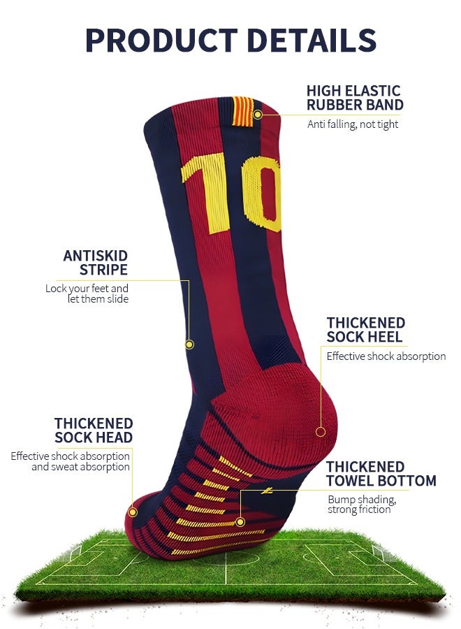 GROIC Elite Football Socks, Athletic Socks with 3D Ankle Protection, Basketball Socks & Running Socks, Compression Cushion Sport Soccer Socks Unisex  - Image 2