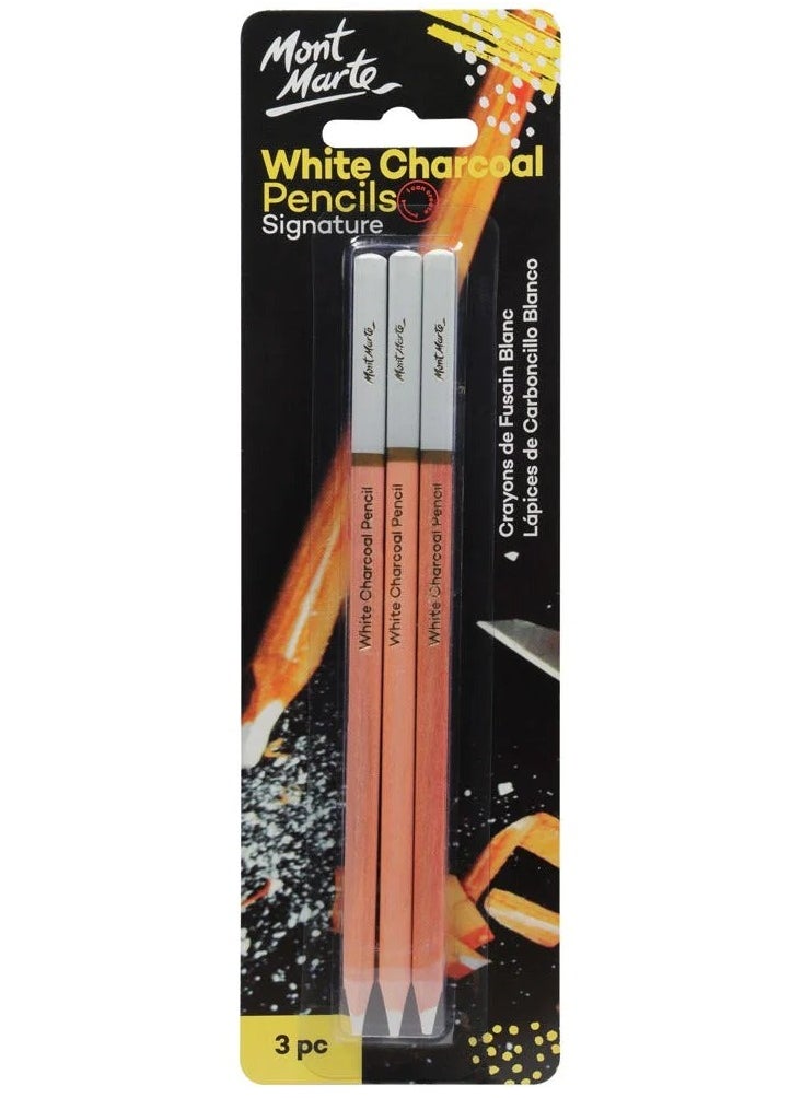 Mont Marte Mont Marte White Charcoal Pencils 3pc 
