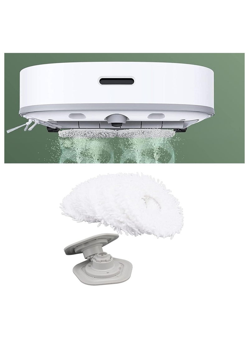 SOLARAE Mop Cloths for Dreame Bot W10 Pro Vacuum Cleaner with Holder, Washable Replacement Filters Clean Mop Pads, 6 Mop Cloths and 2 Holder - Image 2