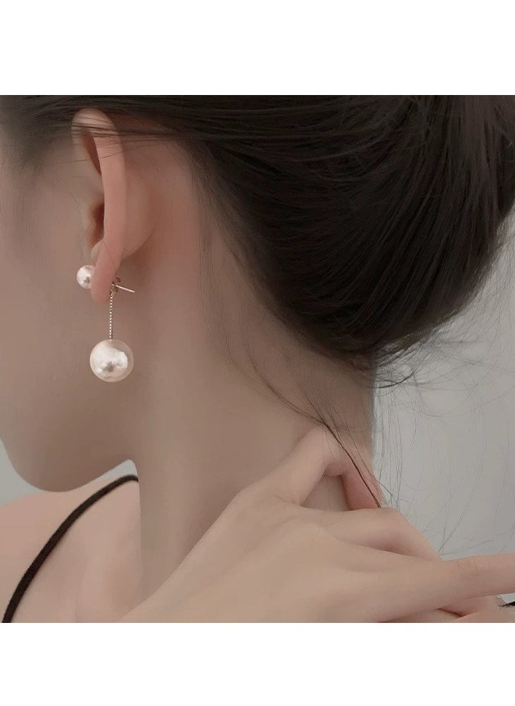 xozgdovg Simple pearl earrings for women  - Image 3