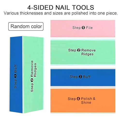 Soft N Style Soft 'N Style 4 Way Shiny Block / 4 Step Buffing Block Shine Nail Buffer 3 pcs - Image 3