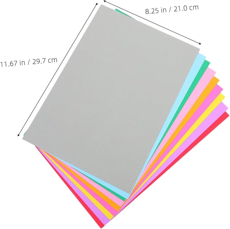 250 ورقة من ورق الكرتون السميك ذو الوجهين لمشاريع فن السكرابوكينغ ومستلزمات المدارس - Image 3