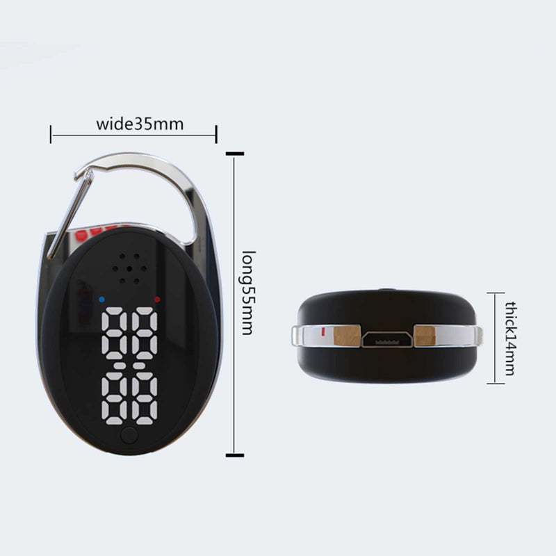 Acoustic Mosquito Repeller Three Gears USB Rechargeable Hook Type Indoor Outdoor Portable Physics Mosquito Repellent with Clock Display - Image 4