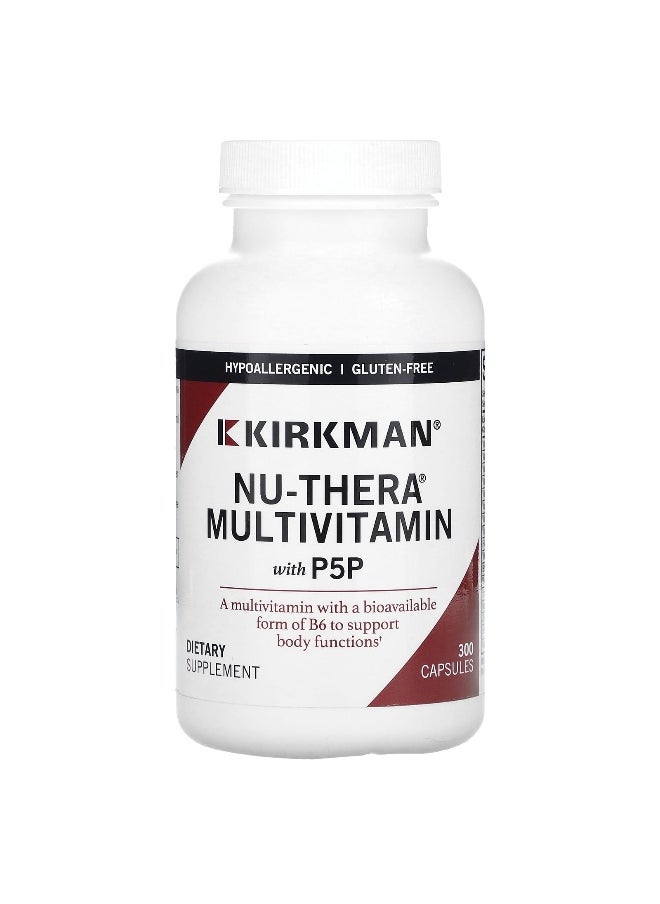 Kirkman Labs Kirkman Labs, Nu-Thera Multivitamin with P5P, 300 Capsules  - Image 1