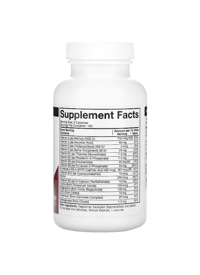 Kirkman Labs Kirkman Labs, Nu-Thera Multivitamin with P5P, 300 Capsules  - Image 2