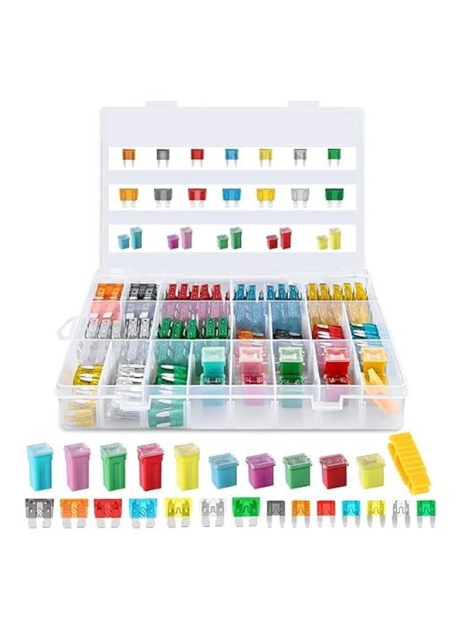 Lynacz Original Car Fuse Assortment Kit, 250PCS Fuses 5A 7.5A 10A 15A 20A 25A 30A Standard Mini Fuses 20A 30A 40A 50A 60A Low Tall STD Profile Fuses for Car Truck - Image 1