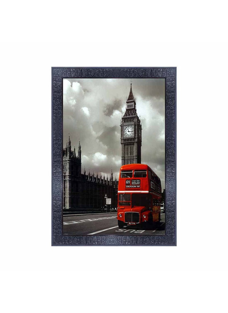 PNF - pnf London Landscape Scenery Wood Photo Frames with Acrylic Sheet (Glass) (10 * 14inch,Multicolour,Synthetic) 27935 - Image 1
