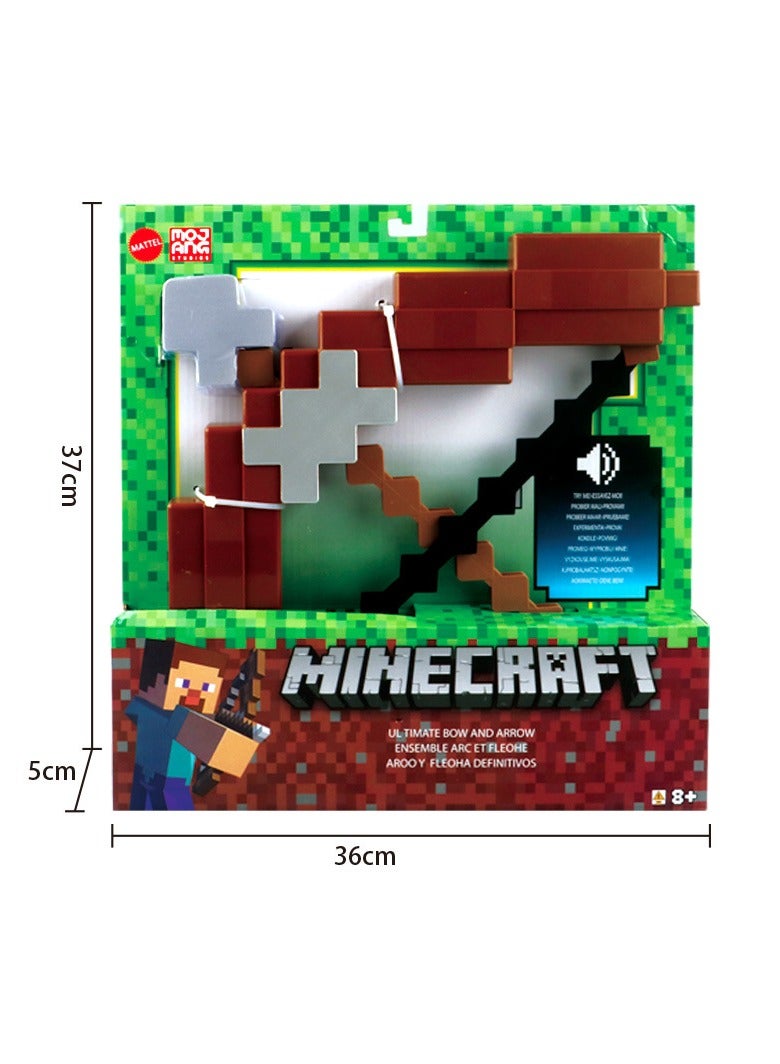 عام قوس وسهم Minecraft Ultimate مع أضواء وأصوات، ألعاب إلكترونية أصلية على شكل بكسل للعب التمثيلي، هدايا قابلة للتجميع لمحبي اللعبة من عمر 6 سنوات وما فوق - Image 2