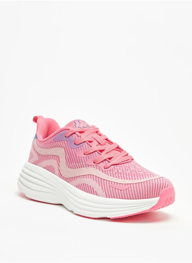 Kappa Women's Textured Lace-Up Sports Shoes