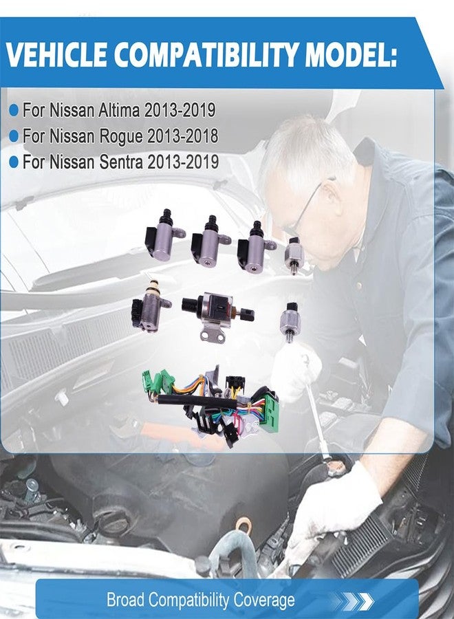 ZDKK CVT Transmission Solenoid Kit JF011E RE0F10A for Nissan Altima Sentra Rogue 2013-2019 with Valve Body, Pressure Sensor & Filter Screen - Image 2