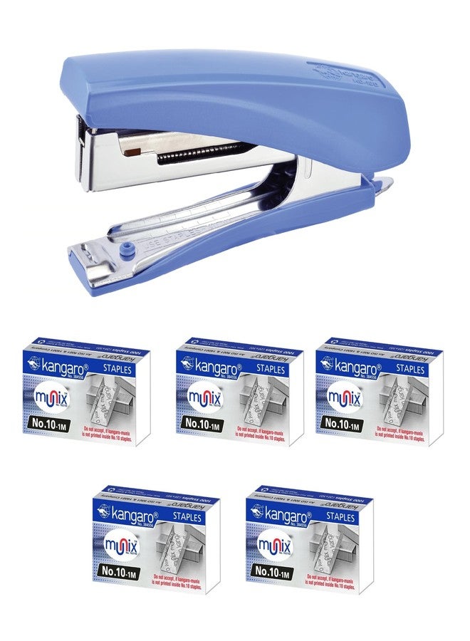 Ondesk Kangaro Desk Essentials HD-10D & 10/1M Staples Combo | Standard Stapler with Quick Loading Mechanism | Sturdy & Durable for Long Time Use | Color May Vary, Pack of 1 - Image 1
