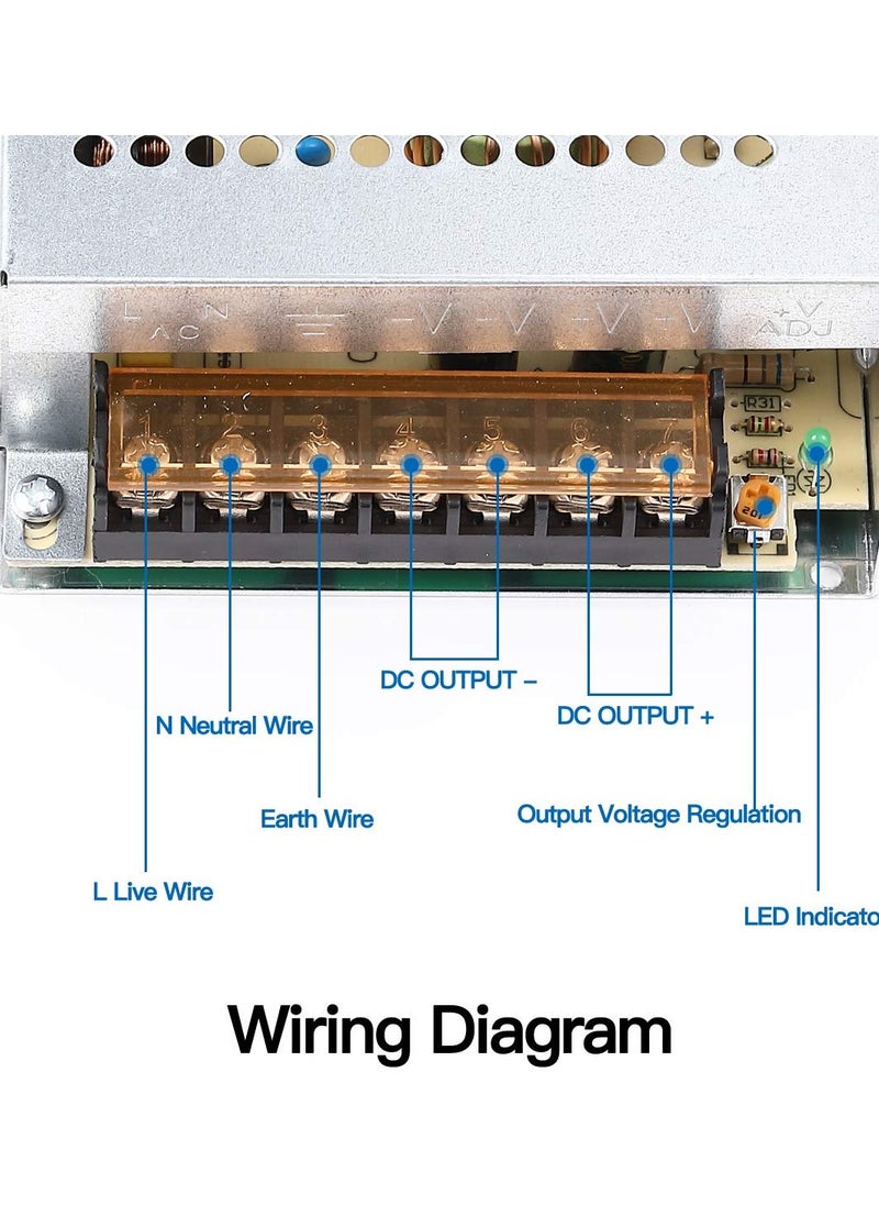 Generic - Versatile 12V 30A Power Supply - 360W Universal Regulated Switching AC to DC Converter for LED Strips, CCTV, Radios, Computers - Supports AC110V/220V Input - Image 1