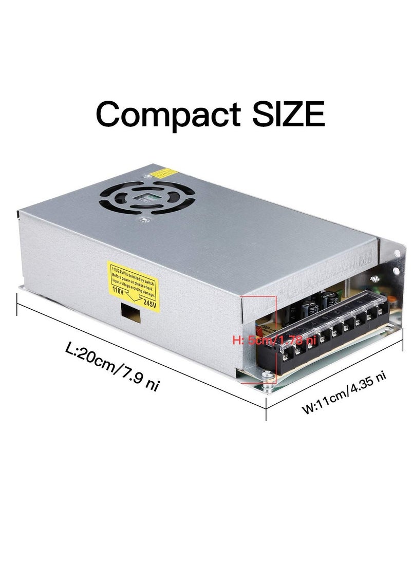 Generic - Versatile 12V 30A Power Supply - 360W Universal Regulated Switching AC to DC Converter for LED Strips, CCTV, Radios, Computers - Supports AC110V/220V Input - Image 1