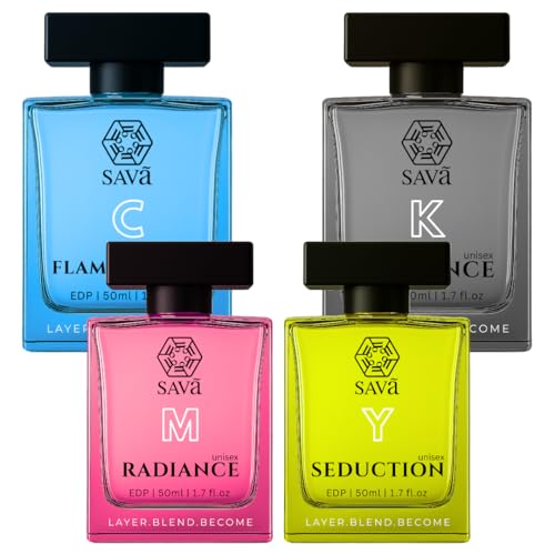 SAV CMYK (set of 4) by SAVAA to make 15 Luxury Perfume Layering combination | Make Your Own Perfume | LAYER • BLEND • BECOME | SAVā - SAVA - SAVAA | Fragrance Layering - Image 1