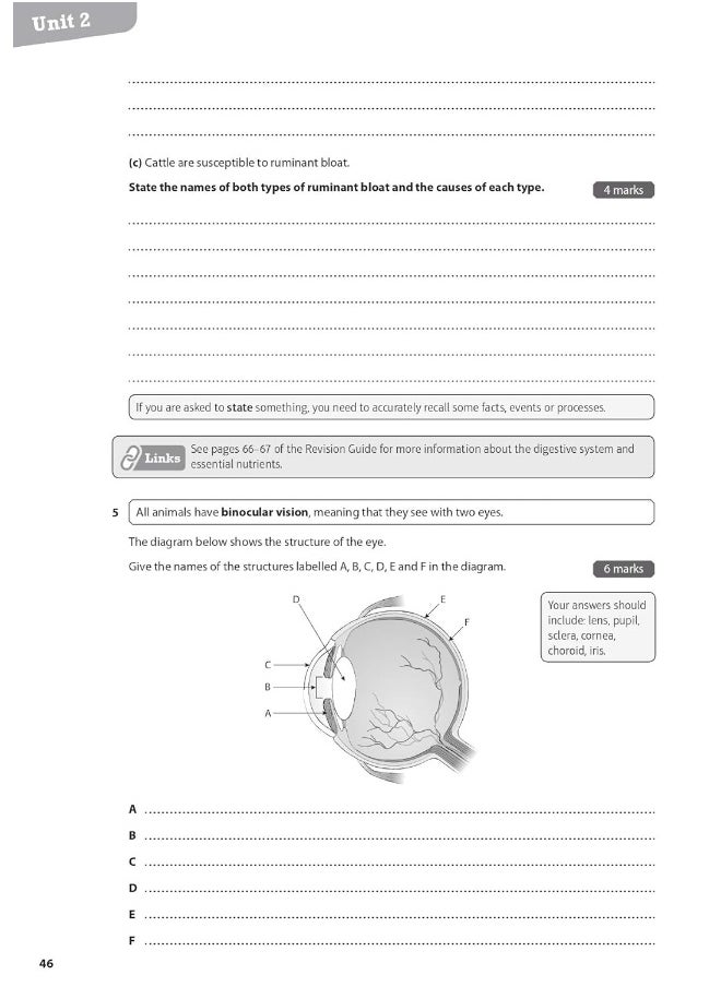 Pearson REVISE BTEC National Animal Management Revision Workbook - 2023 and 2024 exams and assessments