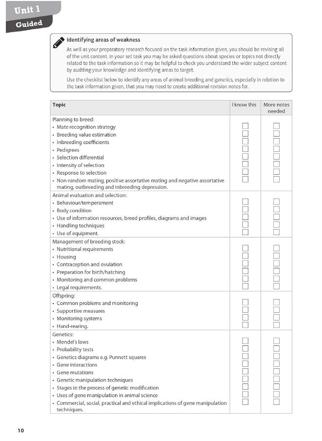 Pearson REVISE BTEC National Animal Management Revision Workbook - 2023 and 2024 exams and assessments