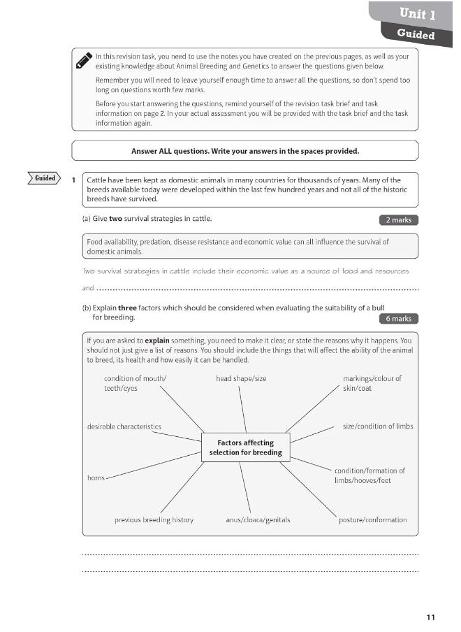 Pearson REVISE BTEC National Animal Management Revision Workbook - 2023 and 2024 exams and assessments